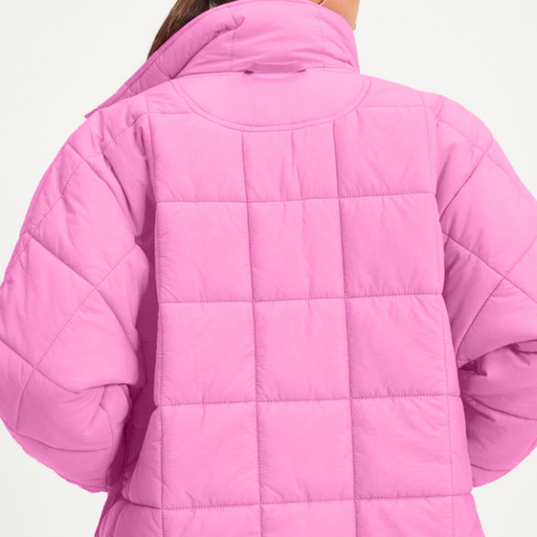 Fashion Women's Wear Zipper Stand Collar Coat